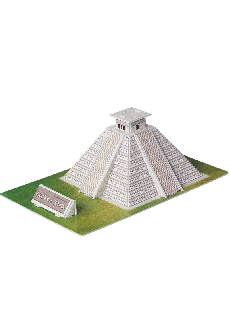 World Famous Building Puzzle Mayan Pyramid Children's Toys - Image 2